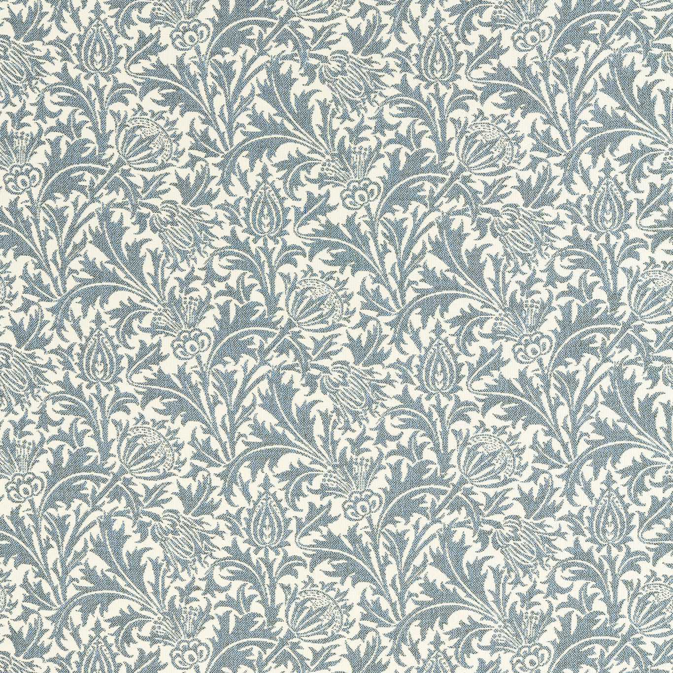 MORRIS & CO Thistle Weave Fabric Contemporary, Floral River Wandle   - MIND237573