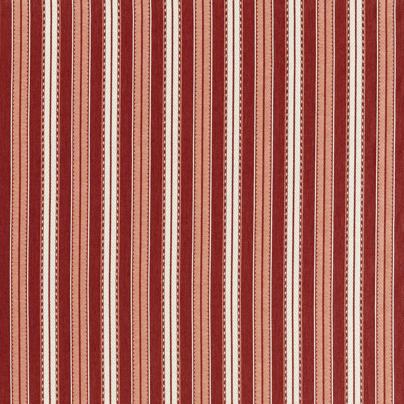 MORRIS & CO Hammersmith Woven Stripe Fabric Stripes Red House   - MIND237578