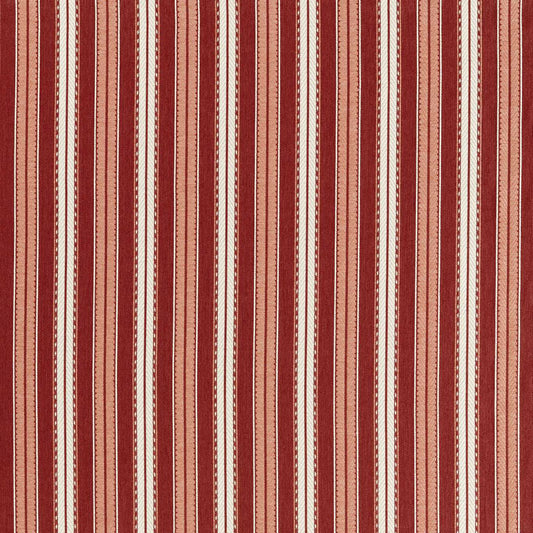 MORRIS & CO Hammersmith Woven Stripe Fabric Stripes Red House   - MIND237578