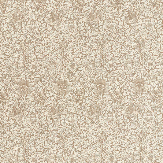 MORRIS & CO Bird & Anemone Weave Fabric Birds Linen   - MIND237582