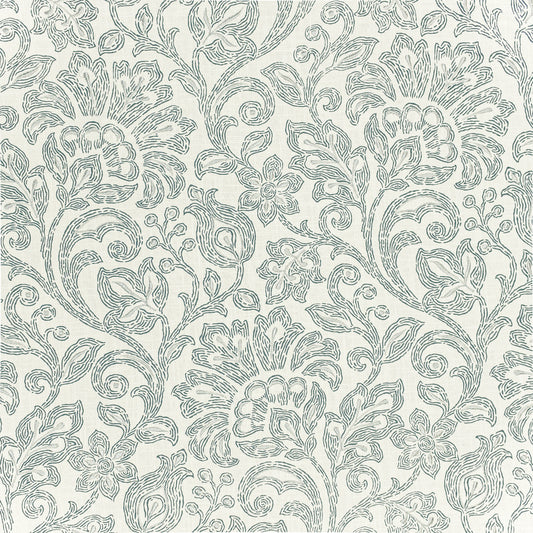 STOUT TEXTILES  MULTIPURPOSE,EMBROIDERIES TRANSITIONAL,, FLORAL CHARCOAL   - MINE-2