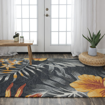 Miramar rug, coastal nautical, 9' x 12'.