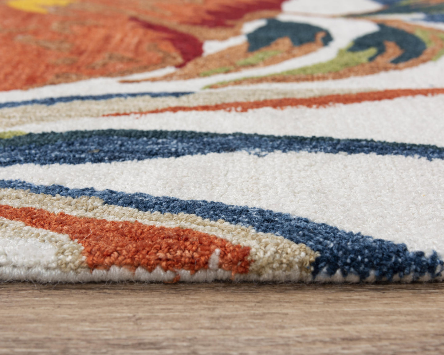 Coastal nautical rug, 8' x 10'.