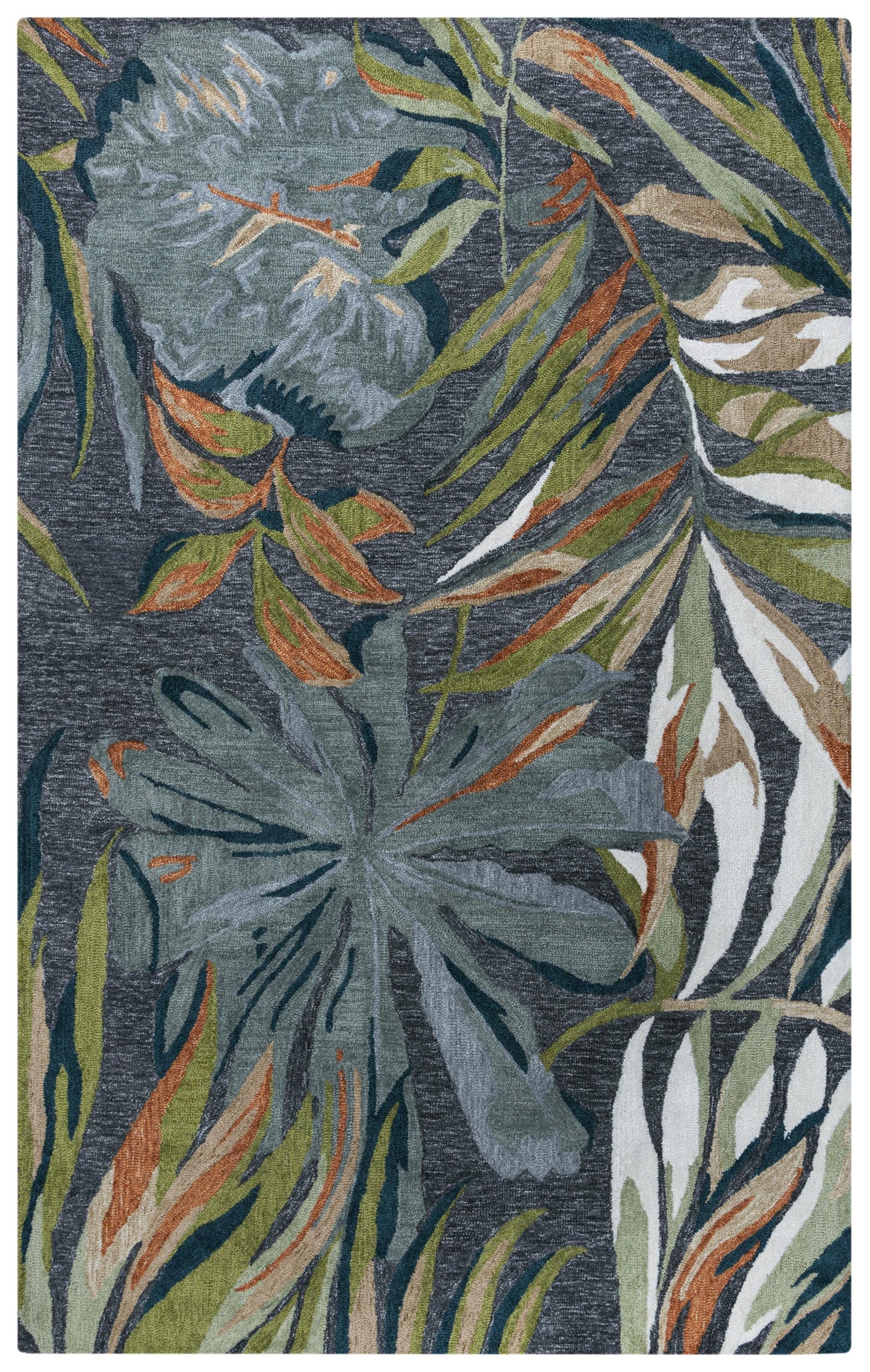 Miramar rug with coastal nautical motif, 8' x 10'.