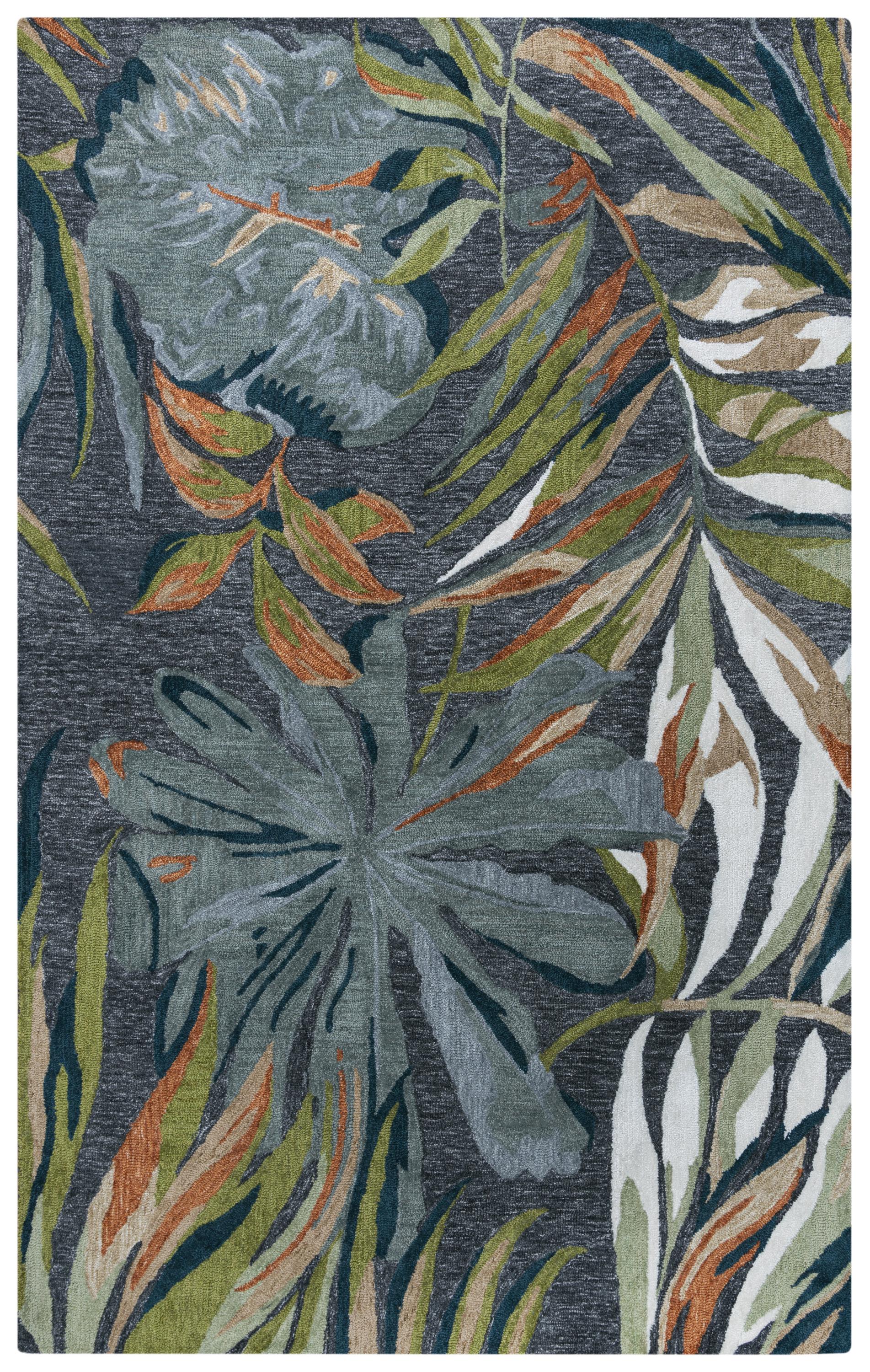 Miramar rug with coastal nautical motif, 8' x 10'.