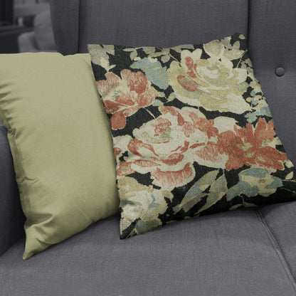 NICHOLASJOHN INC NJ-BROCADE Onyx Botanical   Fabric - NJ25-2247