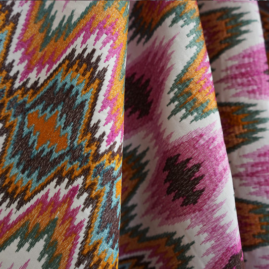 JF Fabrics JF Studio MISSION 44 Fabric Transitional,Contemporary,Geometric Pink  Embroidery - 5781944 SJ101