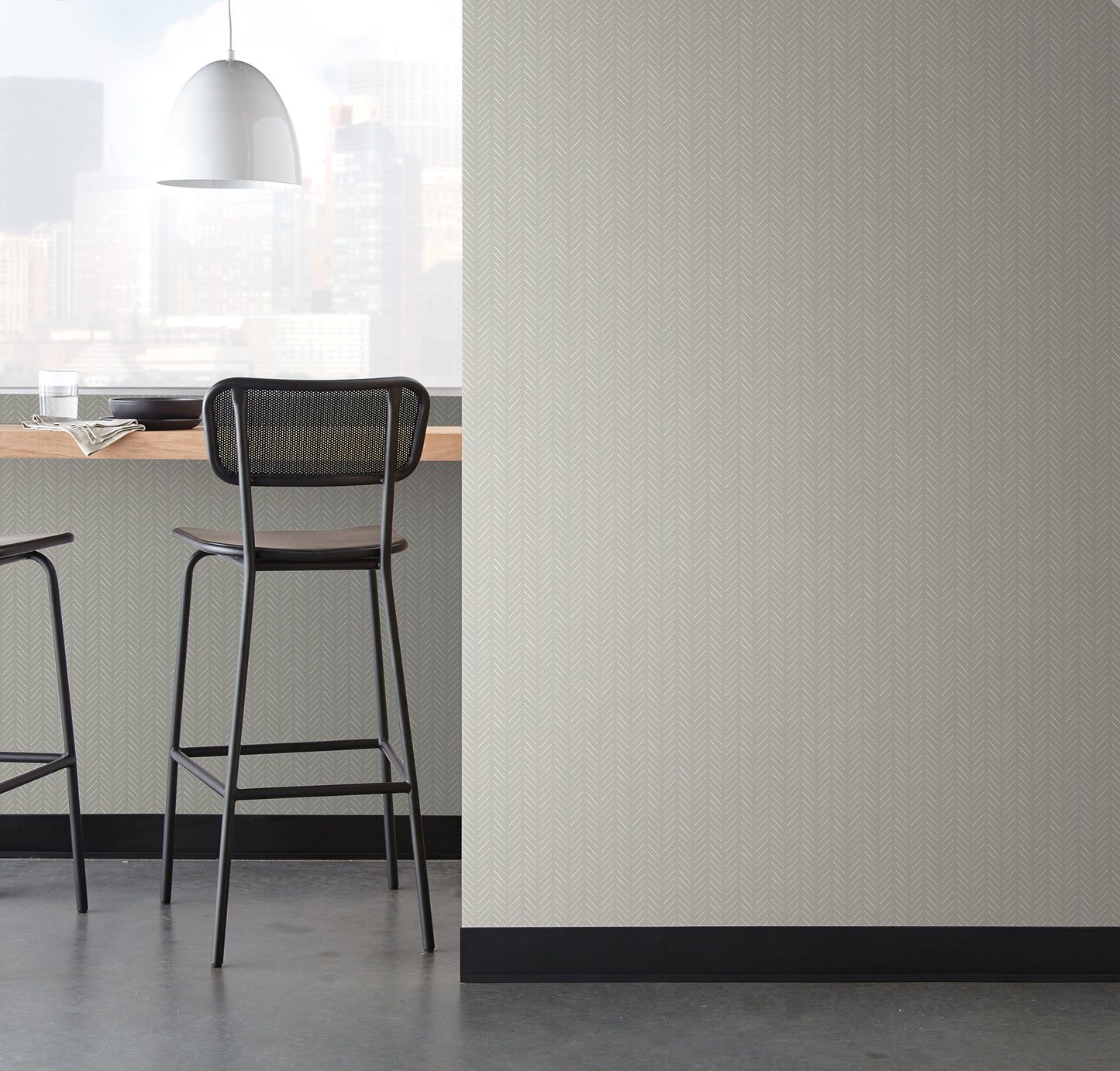 York Wallcoverings Magnolia Home High Performance Stroll Nook Wallpaper Modern Geometrics Greys  Wallpaper - MJ4810