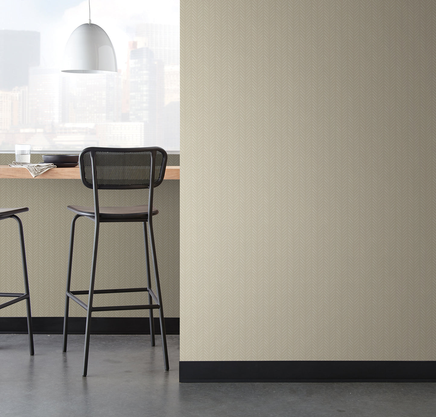 York Wallcoverings Magnolia Home High Performance Stroll Parchment Wallpaper Modern Geometrics Beiges  Wallpaper - MJ4812