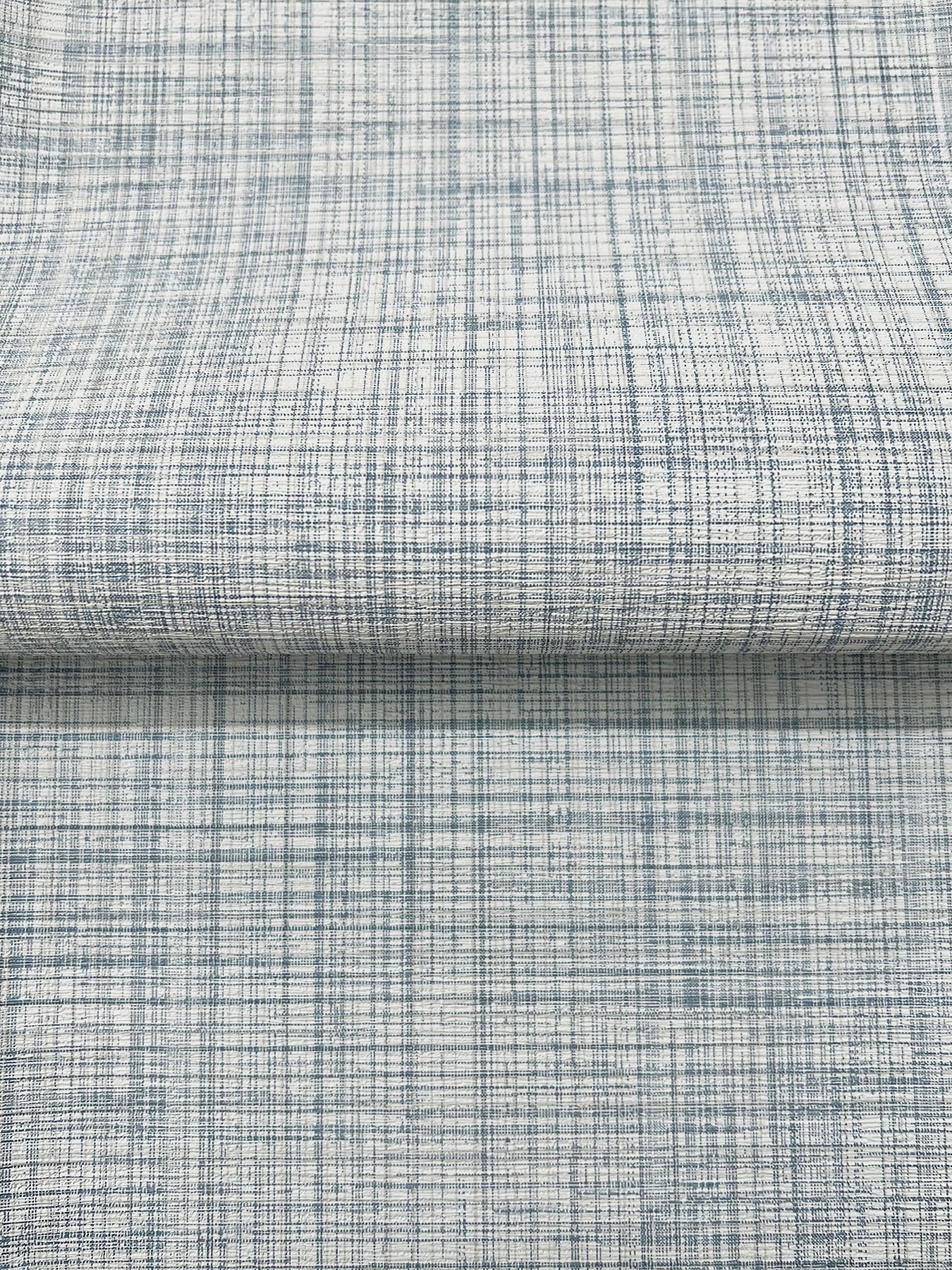 York Wallcoverings Magnolia Home High Performance Crossroad Denim Wallpaper Transitional Weaves Blues   - MJ4818N
