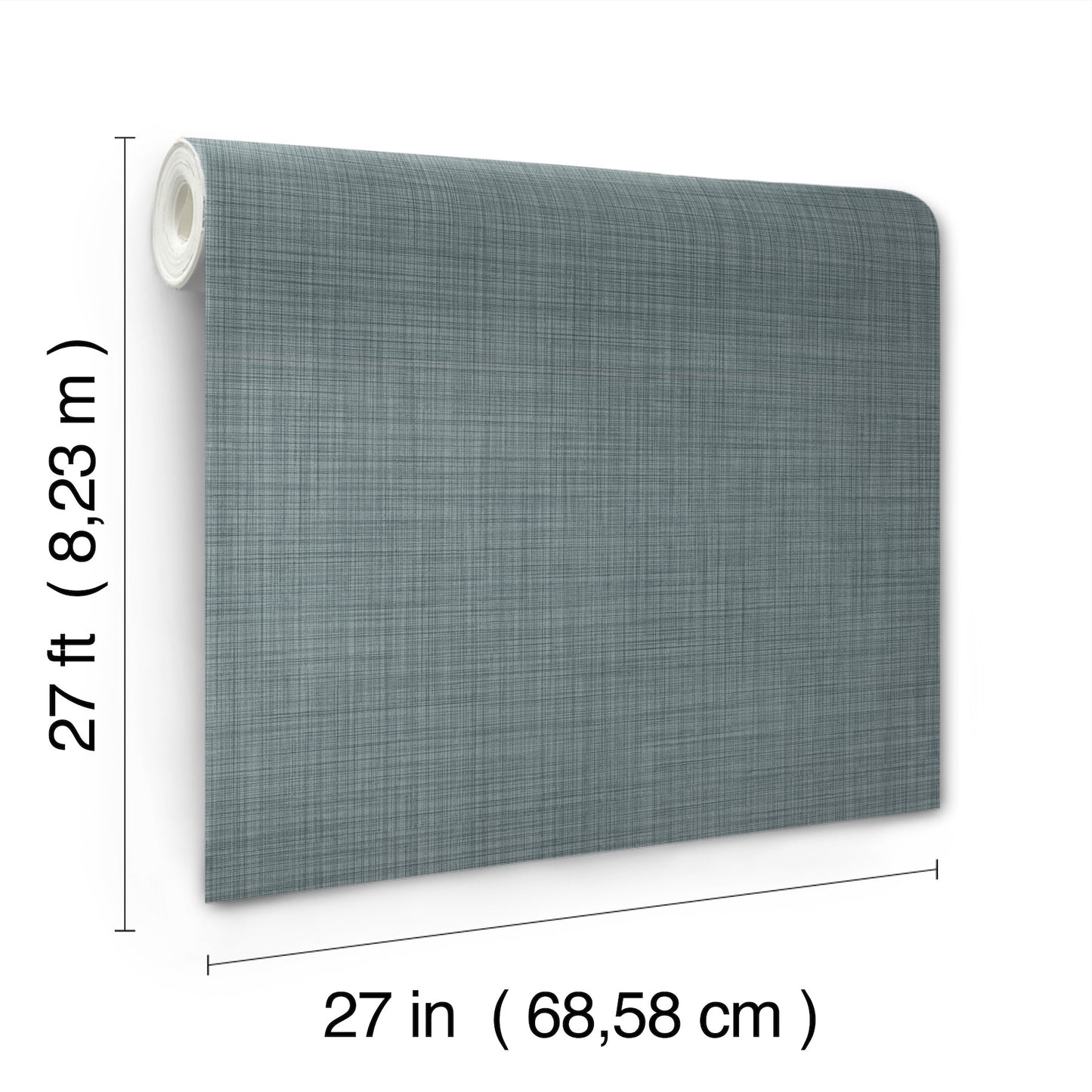 York Wallcoverings Magnolia Home High Performance Crossroad Reservoir Wallpaper Transitional Weaves Blues   - MJ4820N