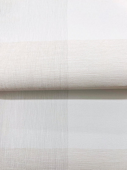 York Wallcoverings Magnolia Home High Performance Weft And Weave Linen Wallpaper Farmhouse Plaids and Checks Beiges  Wallpaper - MJ4839