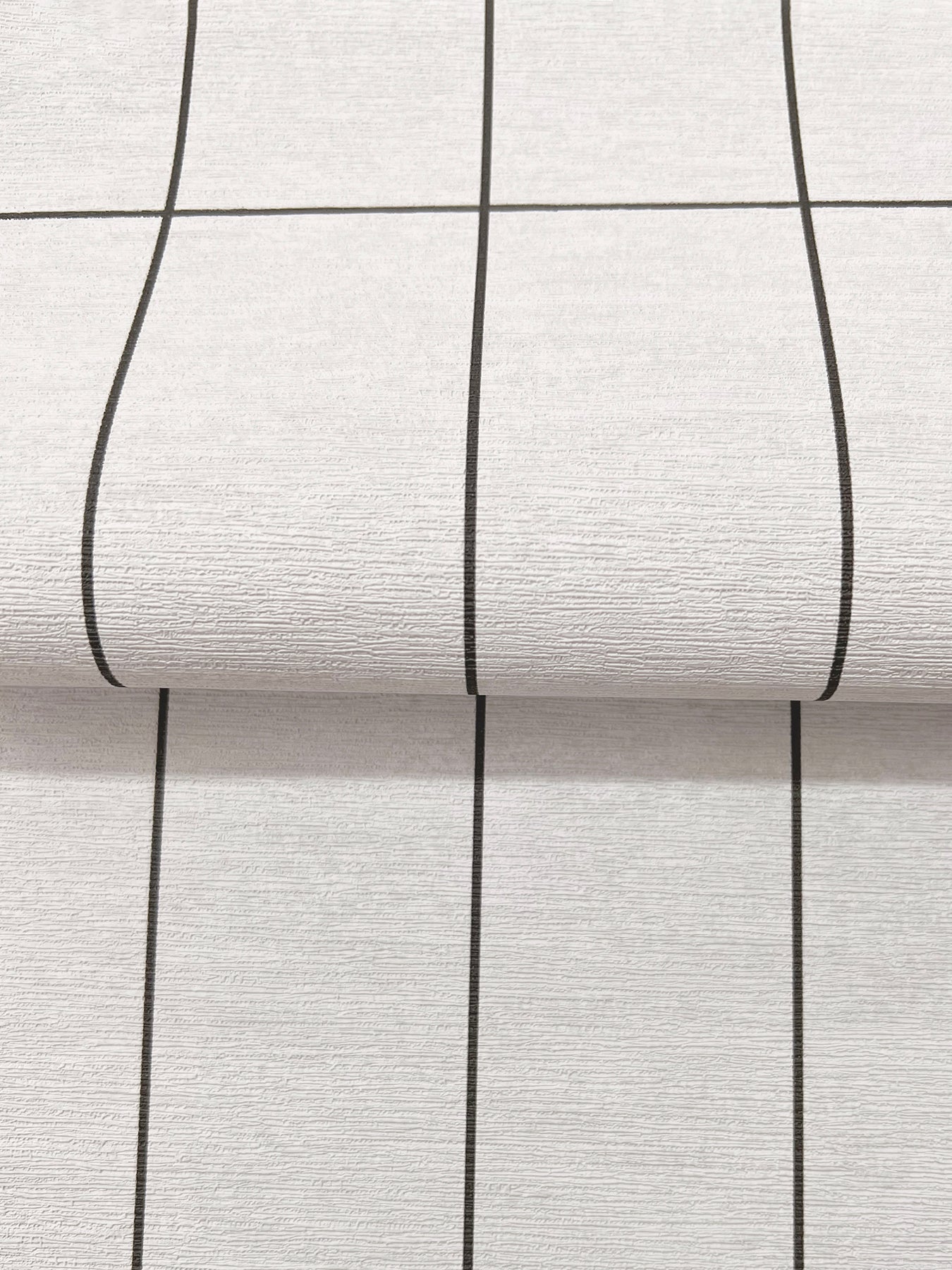 York Wallcoverings Magnolia Home High Performance Boulevard Charcoal Wallpaper Modern Geometrics Whites and Off-Whites  Wallpaper - MJ4846