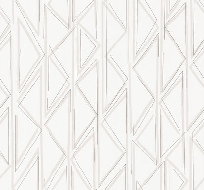 York Wallcoverings Magnolia Home High Performance Side By Side Mineral Wallpaper Modern Geometrics Whites and Off-Whites  Wallpaper - MJ4852