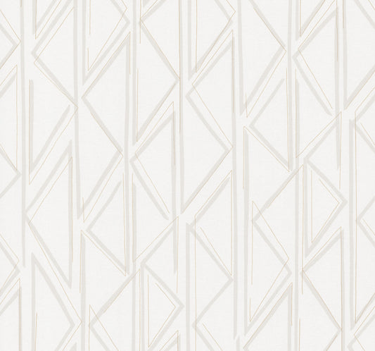 York Wallcoverings Magnolia Home High Performance Side By Side Whitewash Wallpaper Modern Geometrics Whites and Off-Whites  Wallpaper - MJ4854