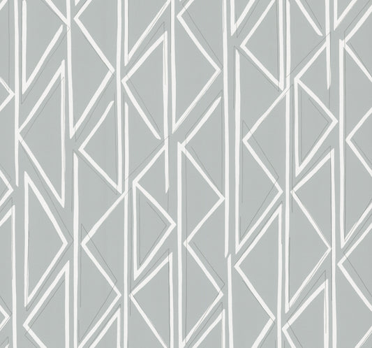 York Wallcoverings Magnolia Home High Performance Side By Side Loft Wallpaper Modern Geometrics Greys  Wallpaper - MJ4855