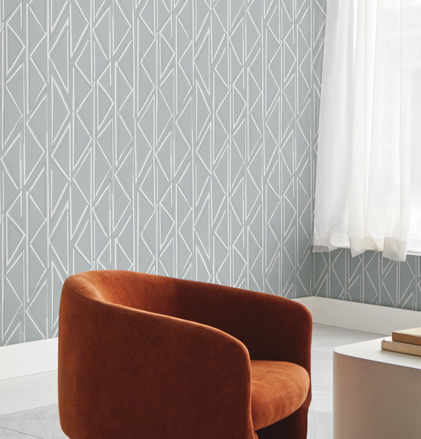 York Wallcoverings Magnolia Home High Performance Side By Side Loft Wallpaper Modern Geometrics Greys  Wallpaper - MJ4855