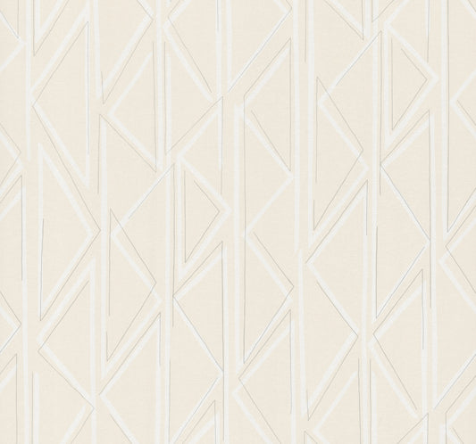 York Wallcoverings Magnolia Home High Performance Side By Side Cotton Wallpaper Modern Geometrics Beiges  Wallpaper - MJ4856