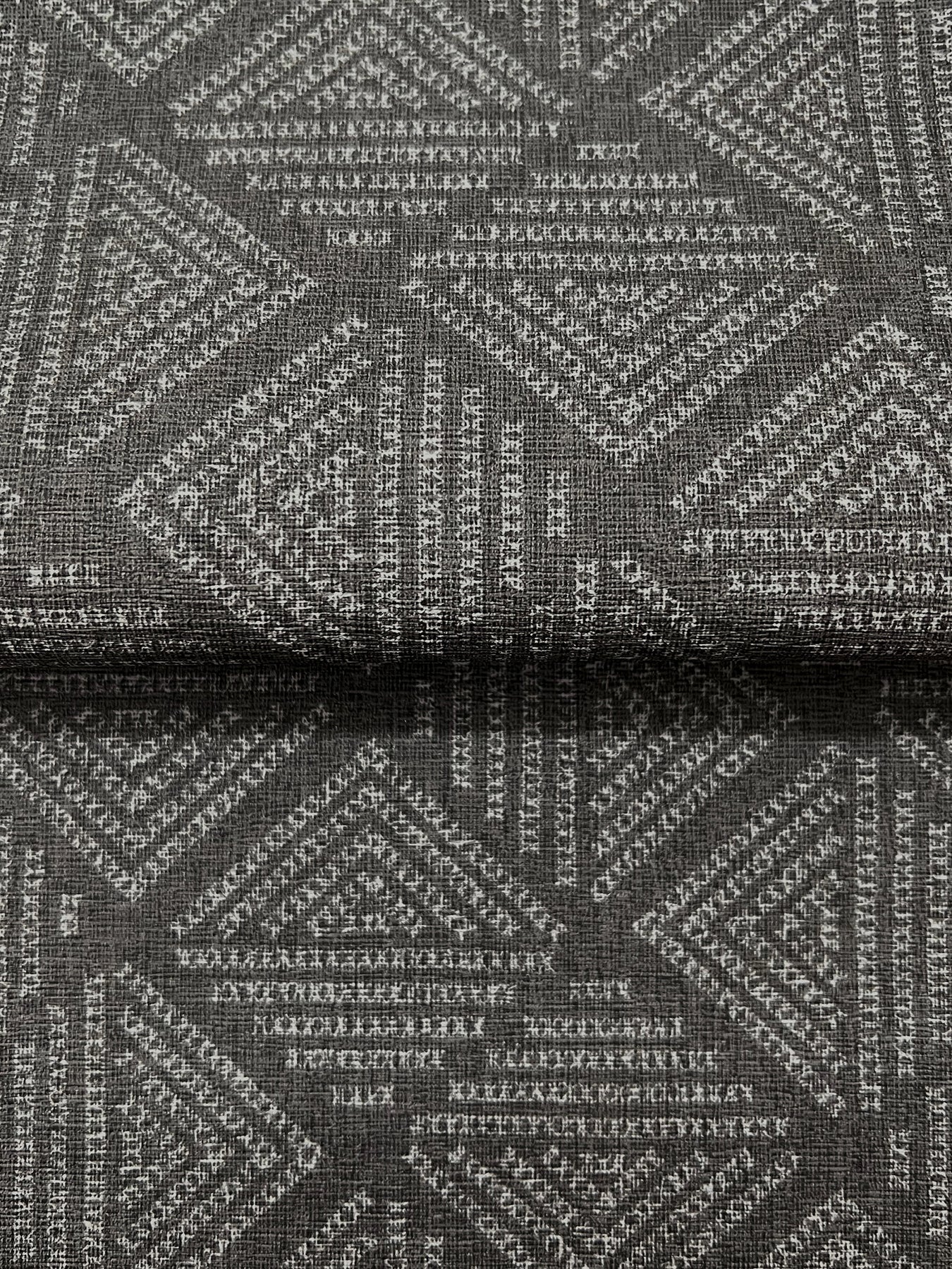 York Wallcoverings Magnolia Home High Performance Center Square Charcoal Wallpaper Modern Geometrics Greys  Wallpaper - MJ4861