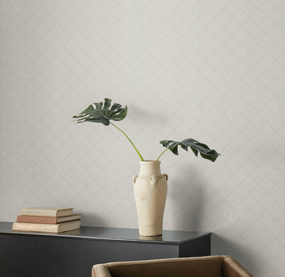 York Wallcoverings Magnolia Home High Performance Center Square Loft Wallpaper Modern Geometrics Greys  Wallpaper - MJ4863
