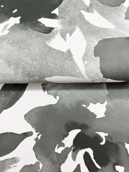 York Wallcoverings Magnolia Home High Performance Lakelynn Charcoal Wallpaper Whimsical Florals Greys  Wallpaper - MJ4871