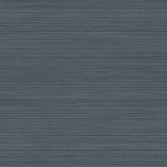 York Wallcoverings Magnolia Home High Performance Loomed Indigo Wallpaper Traditional Faux Grasscloth Blues  Wallpaper - MJ4882