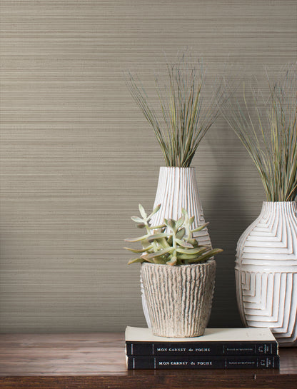 York Wallcoverings Magnolia Home High Performance Loomed Wheat Wallpaper Traditional Faux Grasscloth Browns  Wallpaper - MJ4885