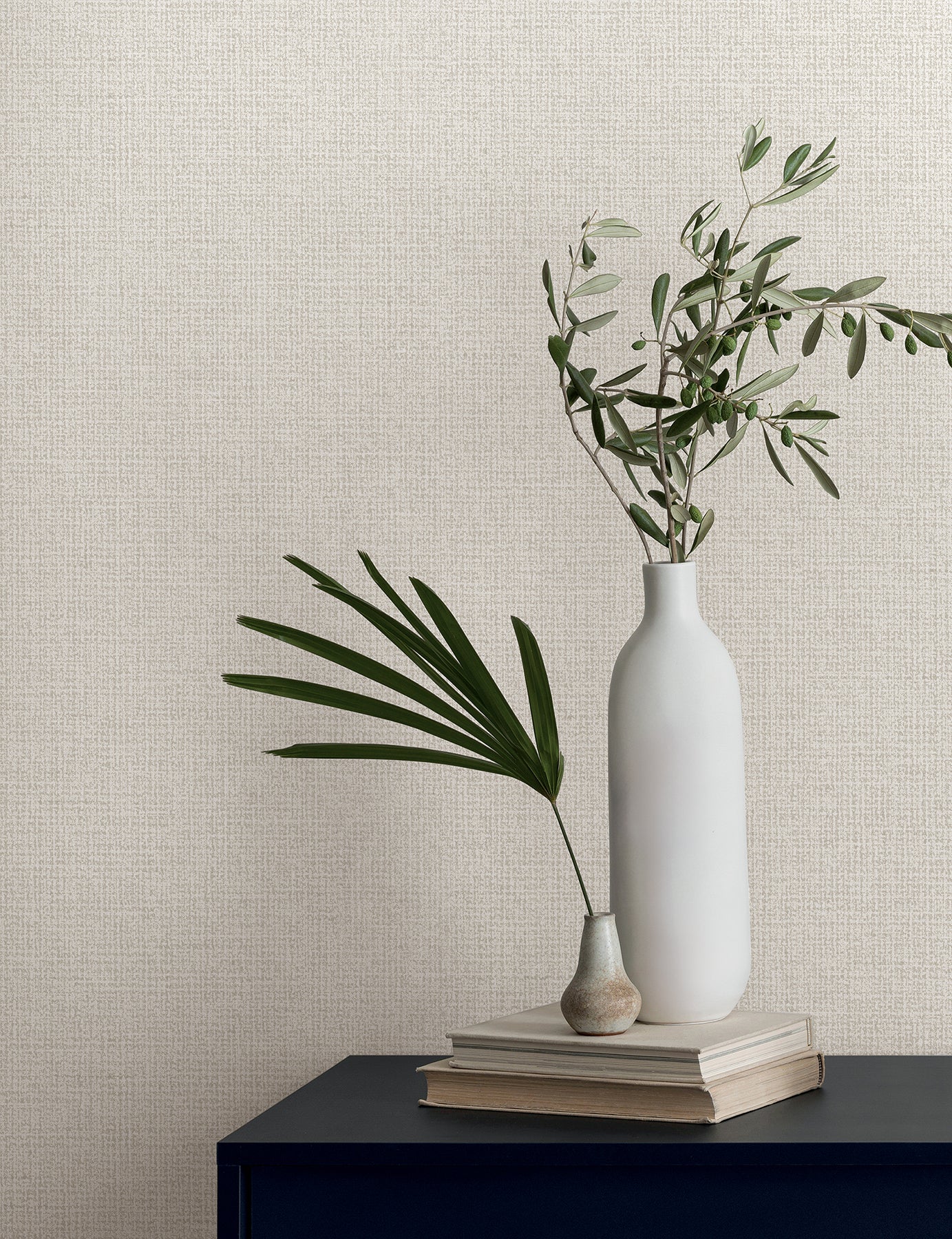York Wallcoverings Magnolia Home High Performance Brindled Ash Wallpaper Transitional Textures Whites and Off-Whites   - MJ4893N