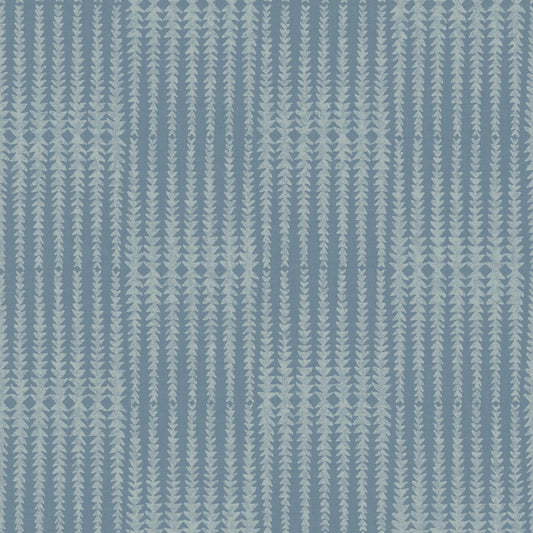 York Wallcoverings Magnolia Home Artful Prints and Patterns Vantage Point Blue Wallpaper  Bohemian Blues   - MK1133