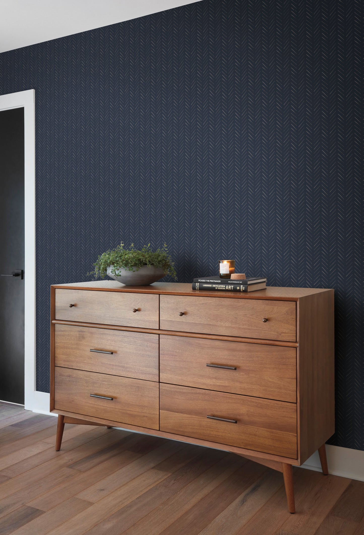 York Wallcoverings Magnolia Home Artful Prints and Patterns Pick-Up Sticks Blue Wallpaper  Stripes Blues   - MK1173