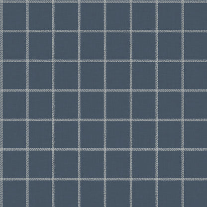 York Wallcoverings Magnolia Home Artful Prints and Patterns Sunday Best Blue Wallpaper  Plaids and Checks Blues   - MK1176