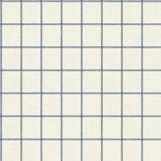 York Wallcoverings Best Sellers Sunday Best Blue Wallpaper  Plaids and Checks Blues   - MK1177