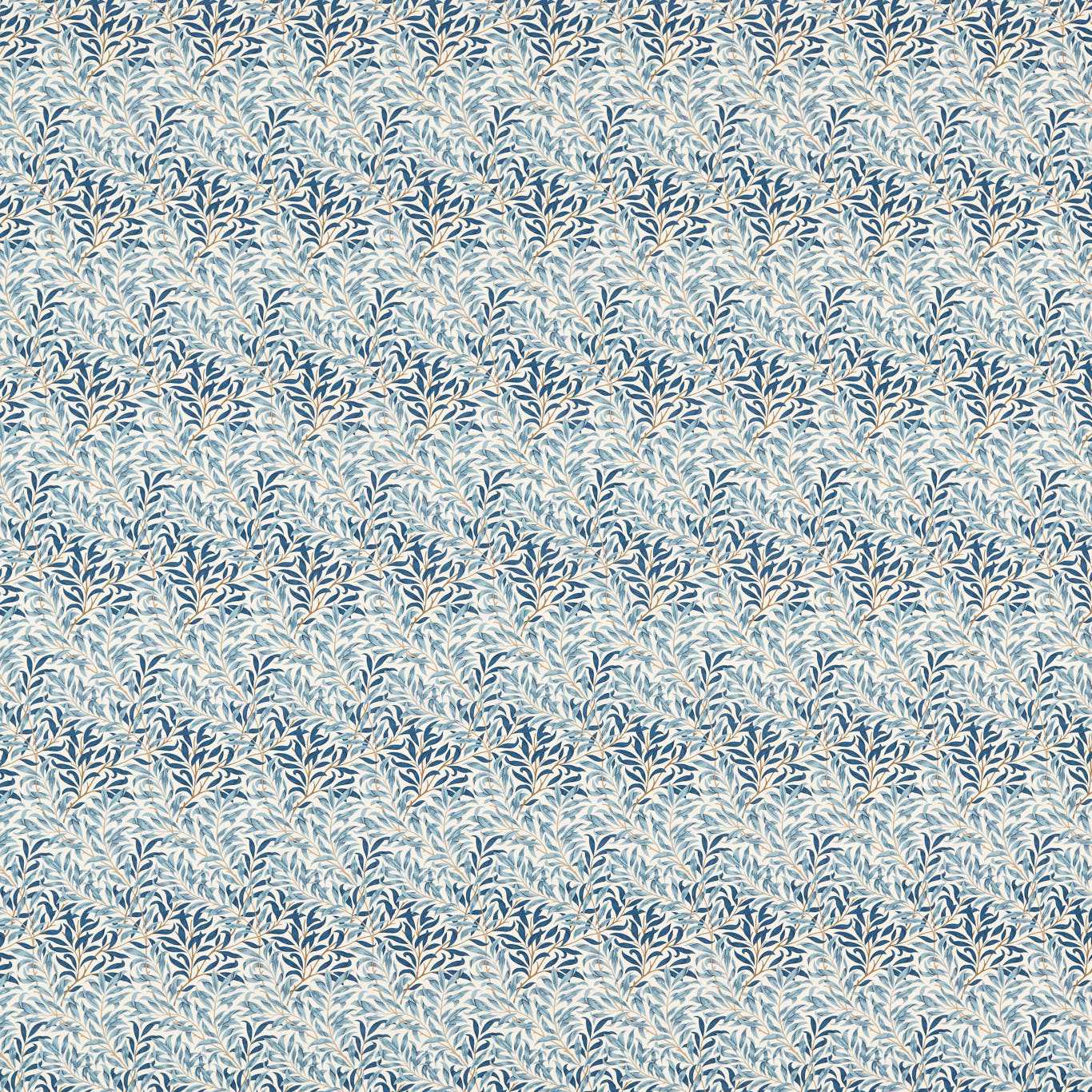 MORRIS & CO Willow Bough Minor Fabric Contemporary, Floral Woad   - MLIF227244