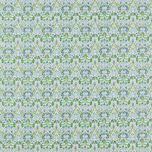 MORRIS & CO Little Chintz Fabric Contemporary, Floral Nettle,Woad   - MLIF227250