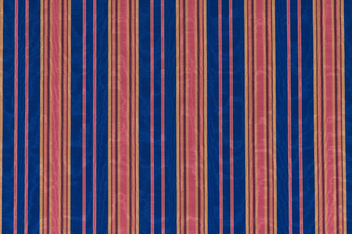 SCALAMANDRE OUTLET  FABRIC BYBLOS MOIRE  FABRIC BLUE   - ML 00011663