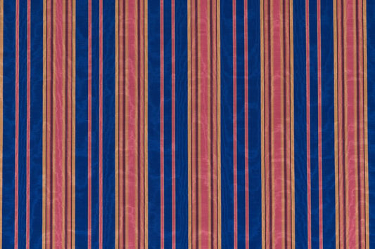 SCALAMANDRE OUTLET  FABRIC BYBLOS MOIRE  FABRIC BLUE   - ML 00011663