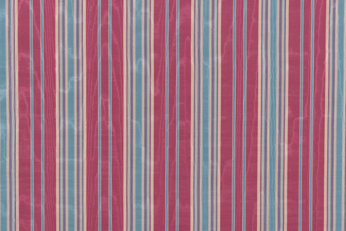 Vertical rose moire fabric; bold woven textile.