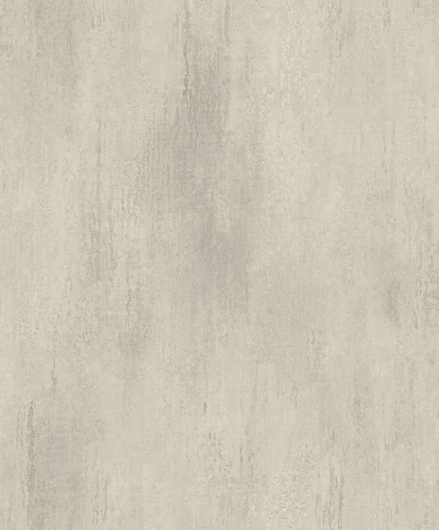 Warm grey stucco-style wallpaper with a concrete-like texture, subtle gray veining and vertical streaks, rustic industrial finish.