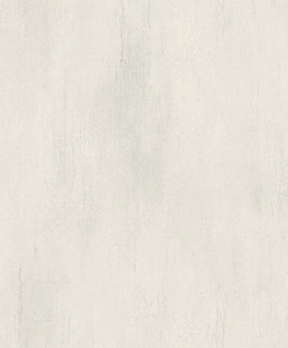 Cream off-white wallpaper with a textured plaster-like stucco finish and subtle vertical streaks.