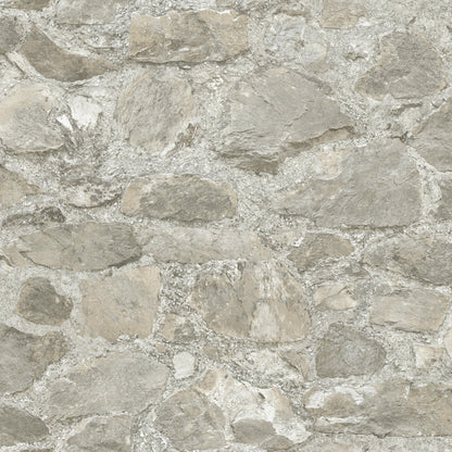 York Wallcoverings Inspired by Color Field Stone Taupe Wallpaper  Brick, Wood and Stone Neutrals   - MN1801