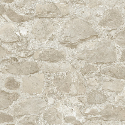 York Wallcoverings York Wallcoverings Field Stone Beige Wallpaper  Brick, Wood and Stone Neutrals   - MN1803