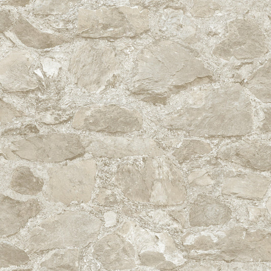 York Wallcoverings York Wallcoverings Field Stone Beige Wallpaper  Brick, Wood and Stone Neutrals   - MN1803