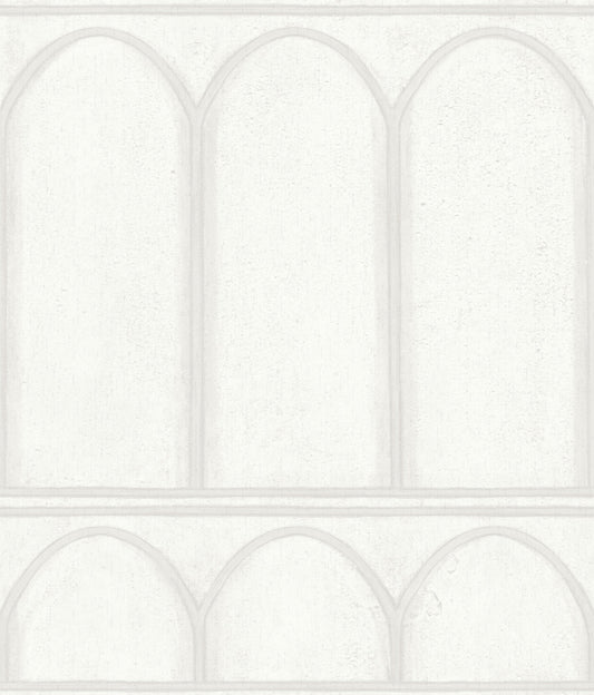 York Wallcoverings York Wallcoverings Arches White and Pearl Wallpaper  Brick, Wood and Stone Whites and Off-Whites   - MN1830