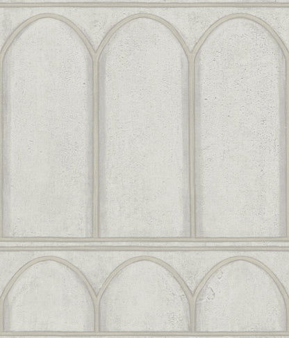 York Wallcoverings York Wallcoverings Arches Grey and Pearl Wallpaper  Brick, Wood and Stone Greys   - MN1832