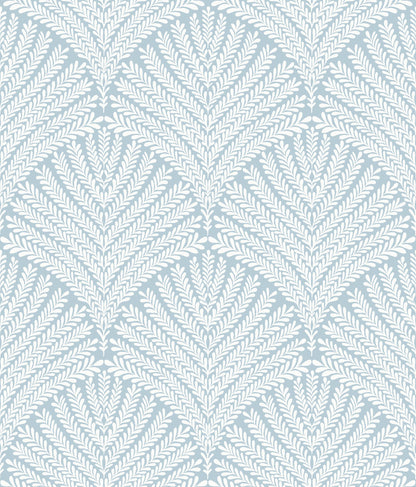 York Wallcoverings York Wallcoverings Beachcomber Blue and White Wallpaper  Botanical Blues   - MN1870