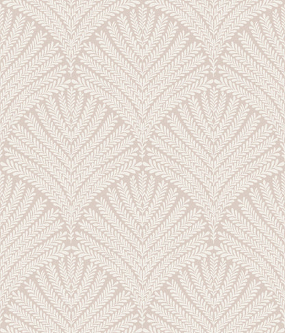 York Wallcoverings York Wallcoverings Beachcomber Light Pink and Cream Wallpaper  Botanical Pinks   - MN1872