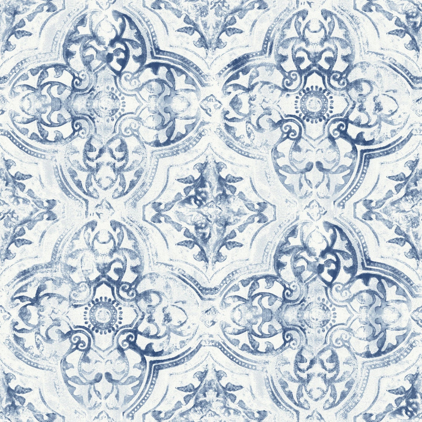 York Wallcoverings Inspired by Color Quartet White and Blue Wallpaper  Bohemian Whites and Off-Whites   - MN1891