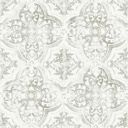 York Wallcoverings Inspired by Color Quartet White and Neutral Wallpaper  Bohemian Whites and Off-Whites   - MN1893