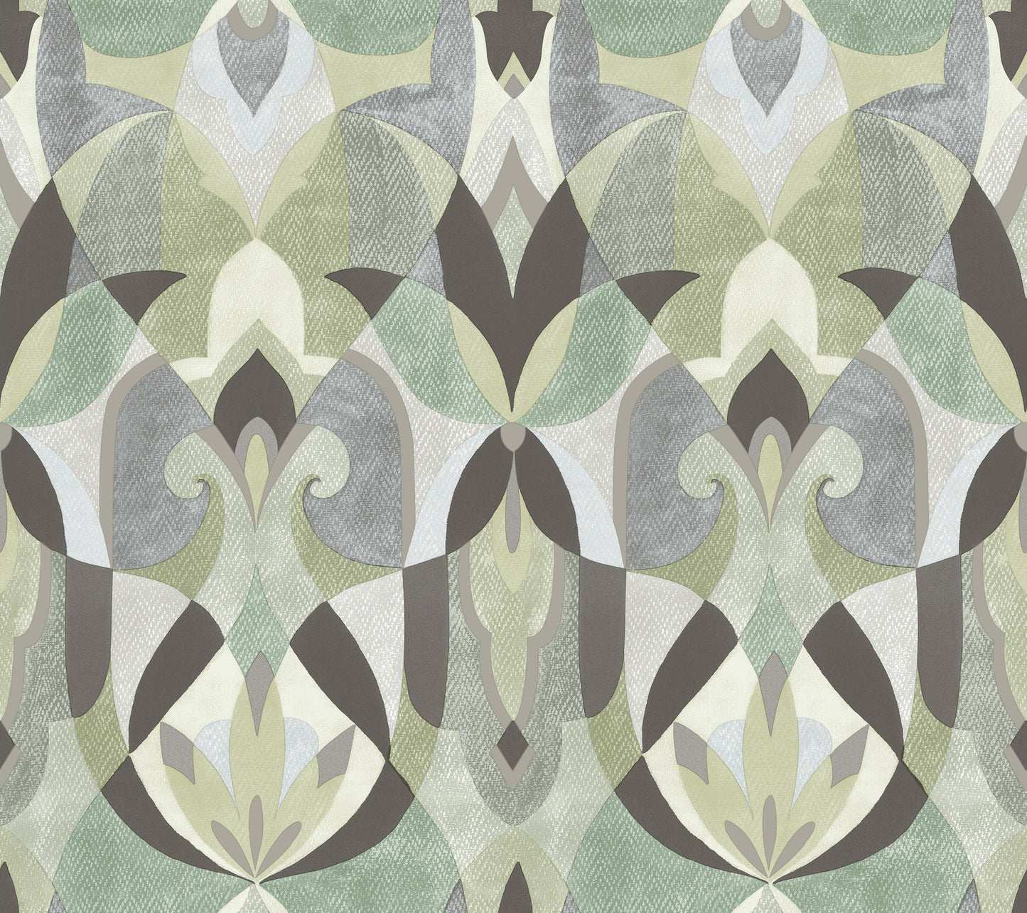 York Wallcoverings Mediterranean Malta Green Wallpaper  Geometrics Greens   - MN1922