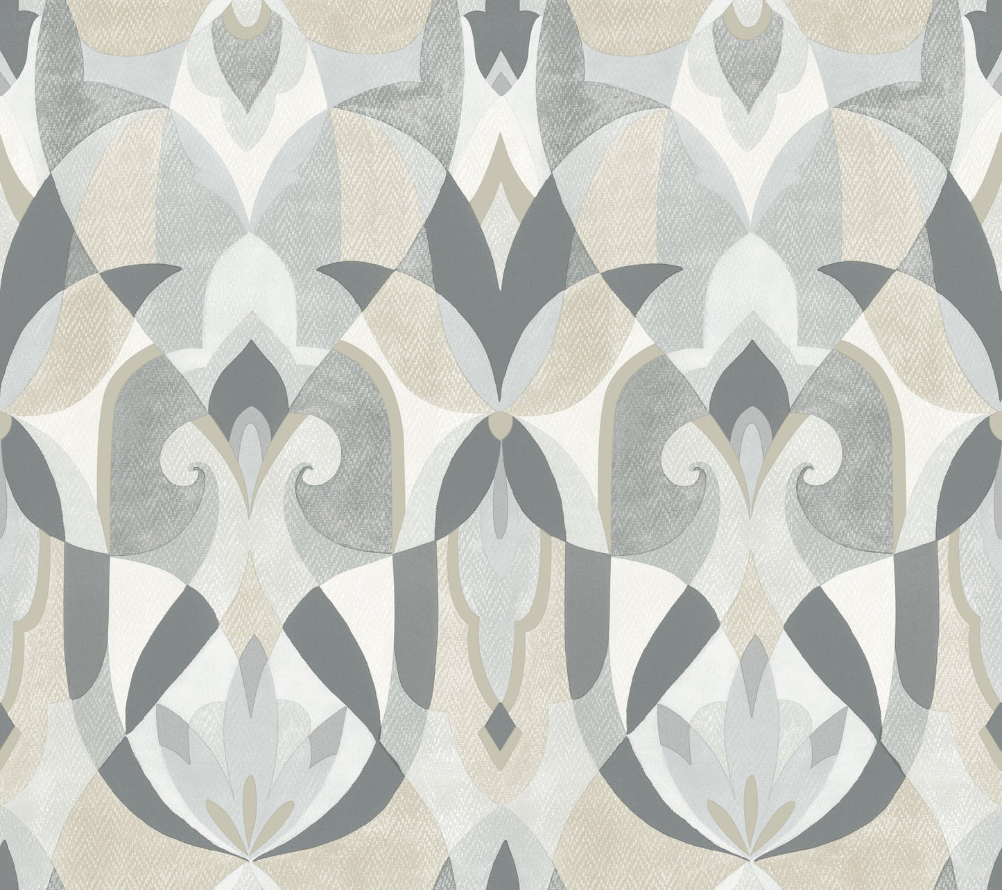 York Wallcoverings York Wallcoverings Malta Neutral Wallpaper  Geometrics Neutrals   - MN1924